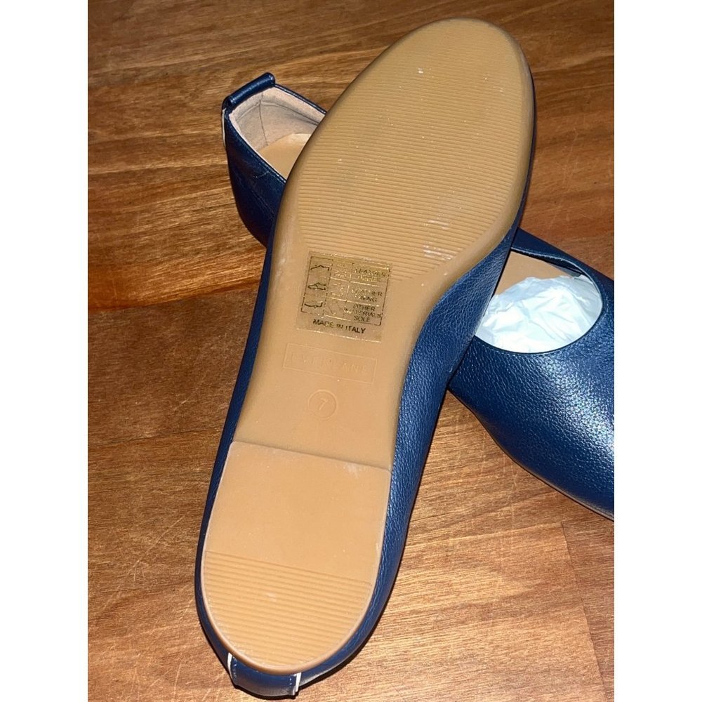 Everlane The Italian Leather Day Glove in Navy Blue Womens Shoes Loafers flats - Picture 8 of 12